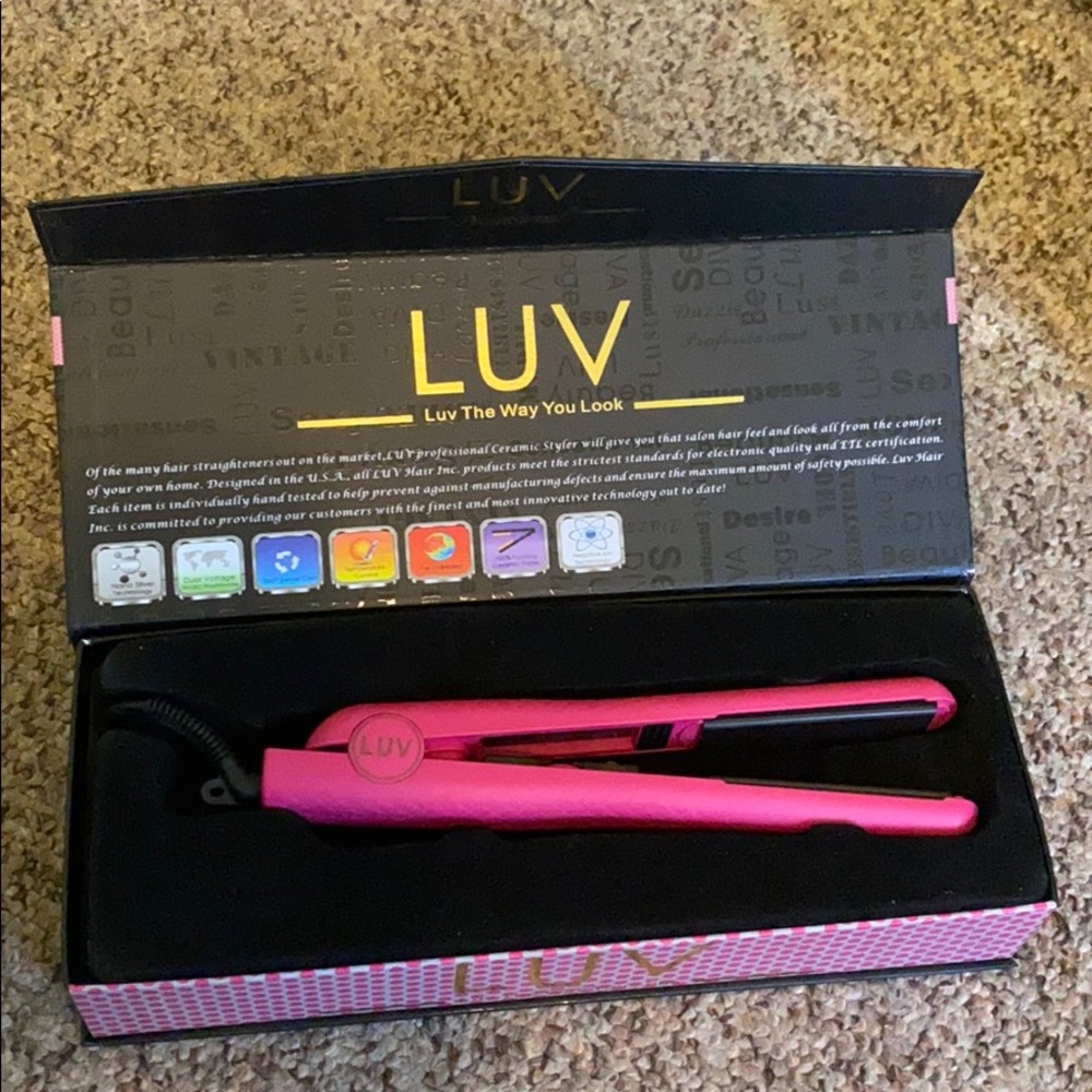Luv Professional Straightener - Dazzling Pink